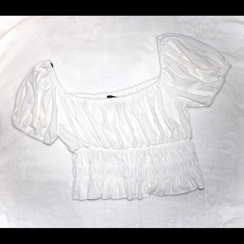 Forever21 White Off-Shoulder Top